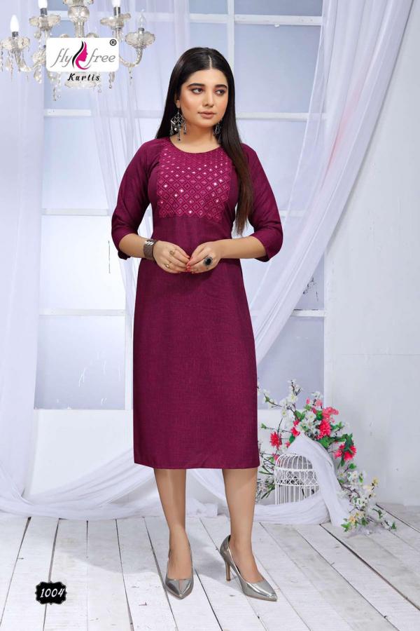 Fly Free Sunwin Rayon Designer Festive Wear Kurti 